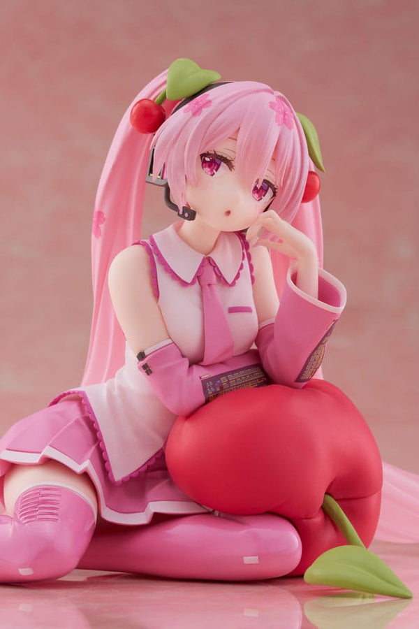 Vocaloid - Hatsune Miku: Cherry Cushion Ver. - PVC Statue (13 cm)
