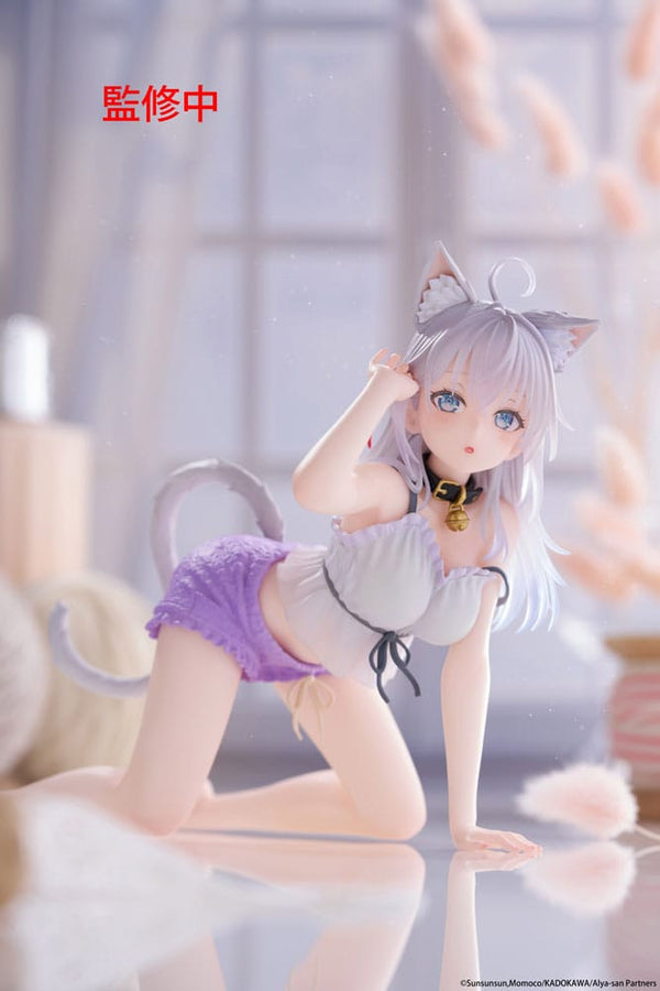 Alya Sometimes Hides Her Feelings in Russian - Alya: Cat Ear Roomwear Ver. - Desktop Cute Figur PVC Statue (13 cm)