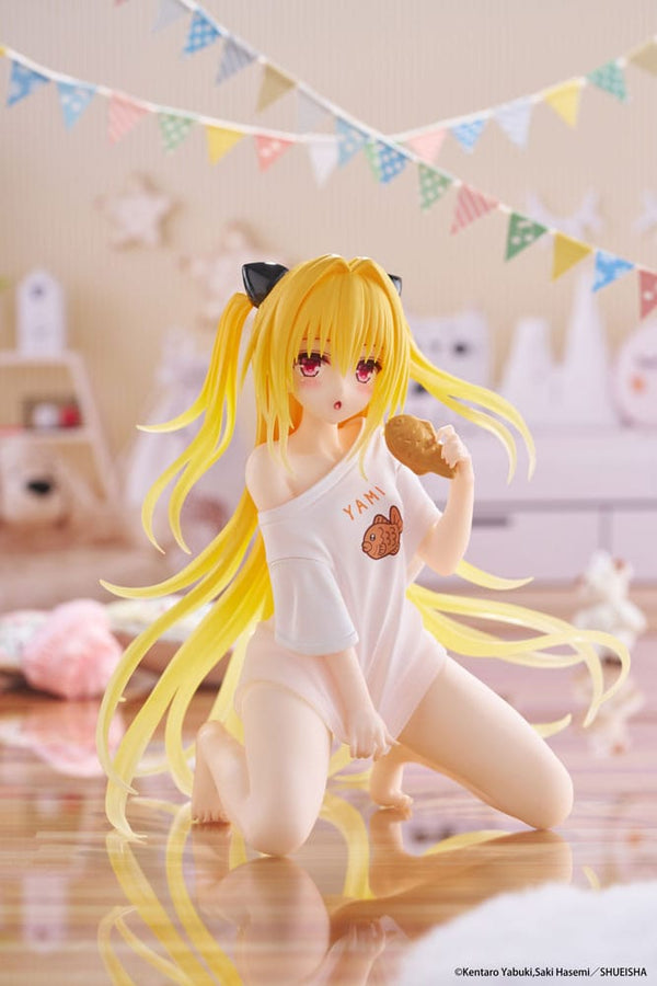 To Love-Ru Darkness - Golden Darkness: Roomwear Ver. - Desktop Cute PVC Statue (13 cm)