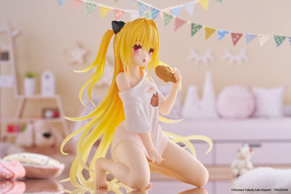 To Love-Ru Darkness - Golden Darkness: Roomwear Ver. - Desktop Cute PVC Statue (13 cm)