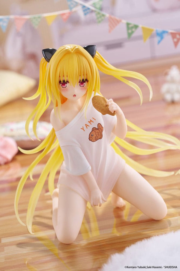 To Love-Ru Darkness - Golden Darkness: Roomwear Ver. - Desktop Cute PVC Statue (13 cm)