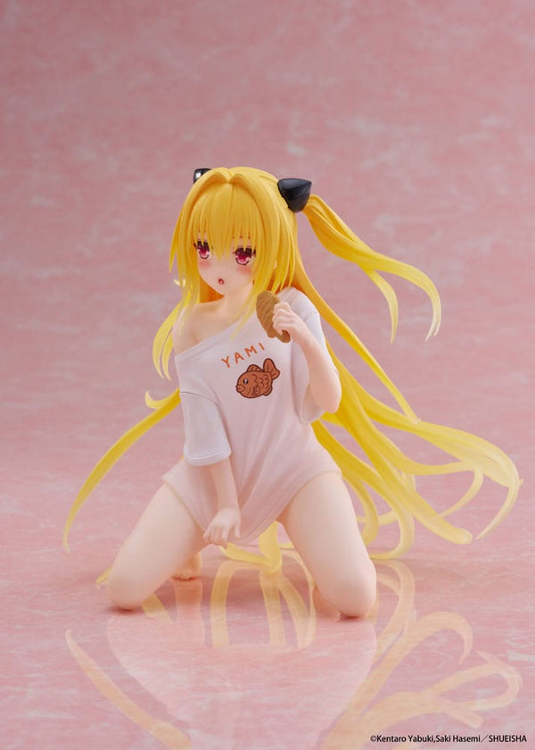 To Love-Ru Darkness - Golden Darkness: Roomwear Ver. - Desktop Cute PVC Statue (13 cm)