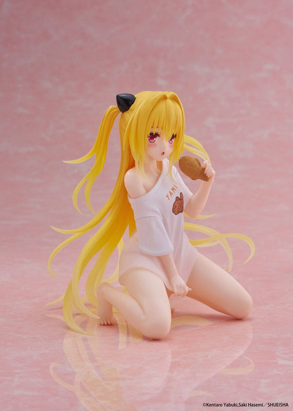 To Love-Ru Darkness - Golden Darkness: Roomwear Ver. - Desktop Cute PVC Statue (13 cm)