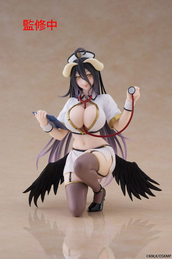 Overlord - Albedo: Nurse Renewal Ver. - Desktop Cute PVC Statue (13 cm)