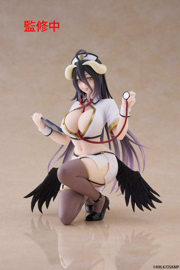 Overlord - Albedo: Nurse Renewal Ver. - Desktop Cute PVC Statue (13 cm)