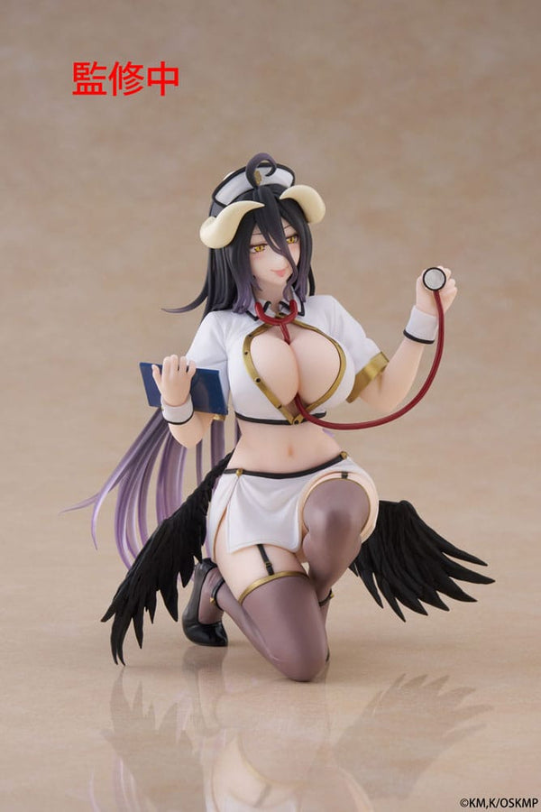Overlord - Albedo: Nurse Renewal Ver. - Desktop Cute PVC Statue (13 cm)