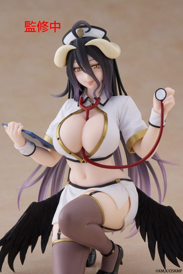Overlord - Albedo: Nurse Renewal Ver. - Desktop Cute PVC Statue (13 cm)