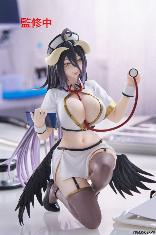 Overlord - Albedo: Nurse Renewal Ver. - Desktop Cute PVC Statue (13 cm)