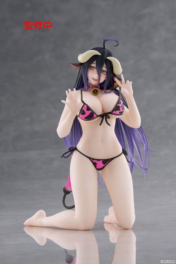 Overlord - Albedo: Cow-Print Swimsuit Renewal Ver. - Desktop Cute PVC Statue (13 cm)