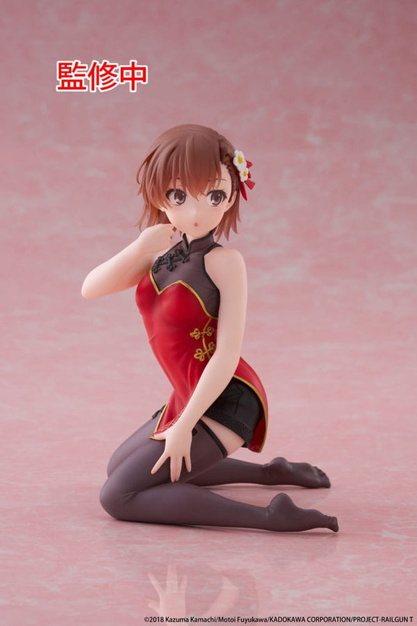 A Certain Scientific Railgun - Mikoto Misaka: Chinese Dress Ver. - Desktop Cute PVC Statue (13 cm)