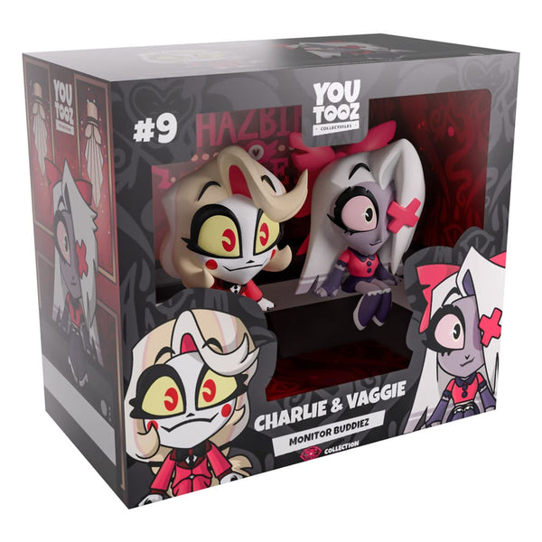 Hazbin Hotel - Charlie & Vaggie - Monitor Buddiez Vinyl Figurer (ca. 5.6 cm / 5.8 cm)