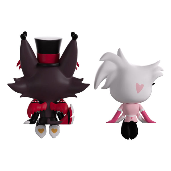 Hazbin Hotel - Angel Dust & Husk - Monitor Buddiez Vinyl Figurer (5.6 cm / 6.4 cm)
