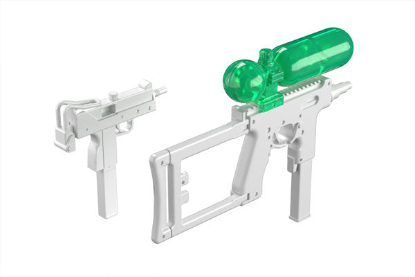 Little Armory - Water Gun C: White × Clear Green ver. - 1/12 scale figur tilbehør