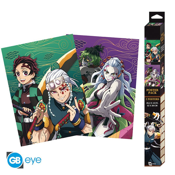 Kimetsu no Yaiba - Entertainment District - Plakat sæt