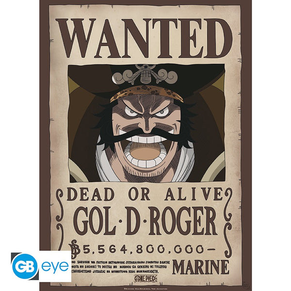 One Piece - Gol .D. Roger Wanted - Plakat