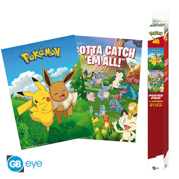 Pokemon - Pokemon Outdoors - Plakat sæt