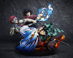 Demon Slayer: Kimetsu no Yaiba - Tanjiro Kamado & Giyu Tomioka & Akaza - PVC Figur (13 cm)