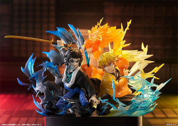 Demon Slayer: Kimetsu no Yaiba - Zenitsu Agatsuma & Kaigaku - PVC Statue (15 cm)