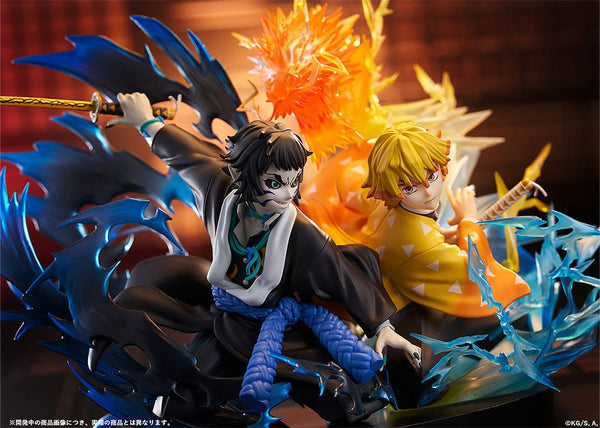 Demon Slayer: Kimetsu no Yaiba - Zenitsu Agatsuma & Kaigaku - PVC Statue (15 cm)