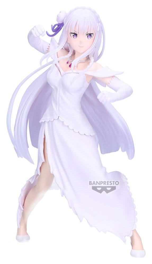 Re:ZERO - Emilia: Excite Motions Ver. - Espresto PVC Figur (22 cm)