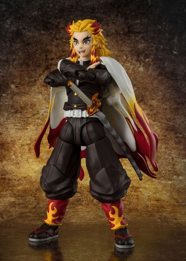 Demon Slayer: Kimetsu no Yaiba - Kyojuro Rengoku - S.H.Figuarts Action Figur (15 cm)