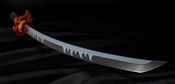 Demon Slayer: Kimetsu no Yaiba - Tanjiro Kamado: Kyojuro Rengoku´s Sword Guard Ver. - Proplica Replica 1/1 Nichirin Sword (88 cm)
