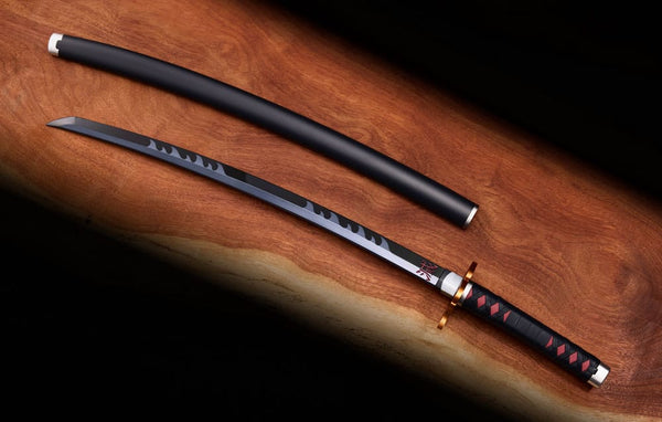 Demon Slayer: Kimetsu no Yaiba - Tanjiro Kamado: Kyojuro Rengoku´s Sword Guard Ver. - Proplica Replica 1/1 Nichirin Sword (88 cm)