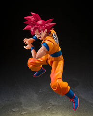 Dragon Ball Super - Son Guko: Super Saiyan God Ver. (God Aura) - S.H.Figuarts Action Figur (15 cm)