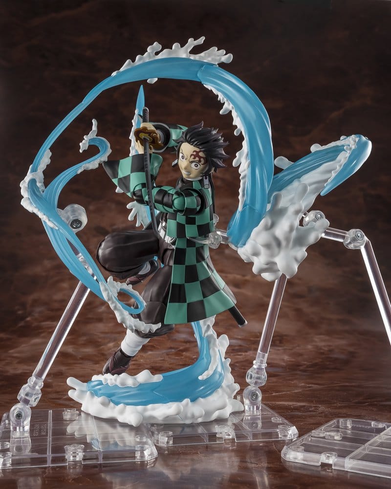 Demon Slayer: Kimetsu no Yaiba - Tanjiro Kamado & Giyu Tomioka - S.H. Figuarts Tilbehørssæt: Water Breathing Optiondele
