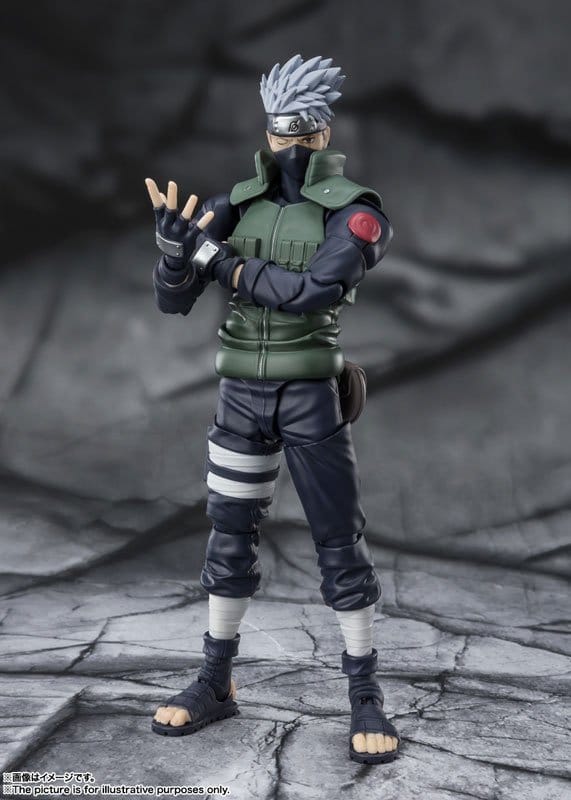 Naruto - Kakashi Hatake: The famed Sharingan Hero Ver. - S.H.Figuarts Action Figur (16 cm)