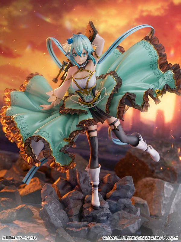 Sword Art Online - Sinon: Crystal Dress Ver. - SHIBUYA SCRAMBLE FIGURE PVC Statue 1/7 (29 cm)