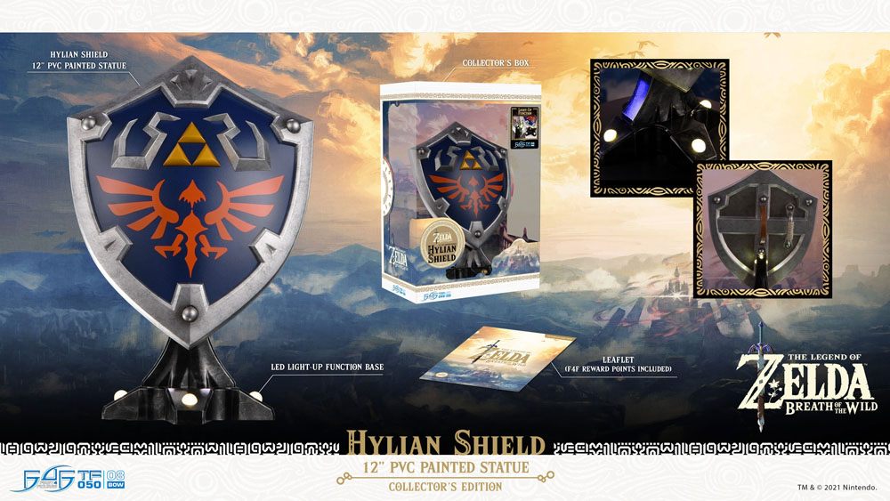 The Legend of Zelda: Breath of the Wild - Hylian Shield: Collector's Edition Ver. - PVC Statue (29 cm)