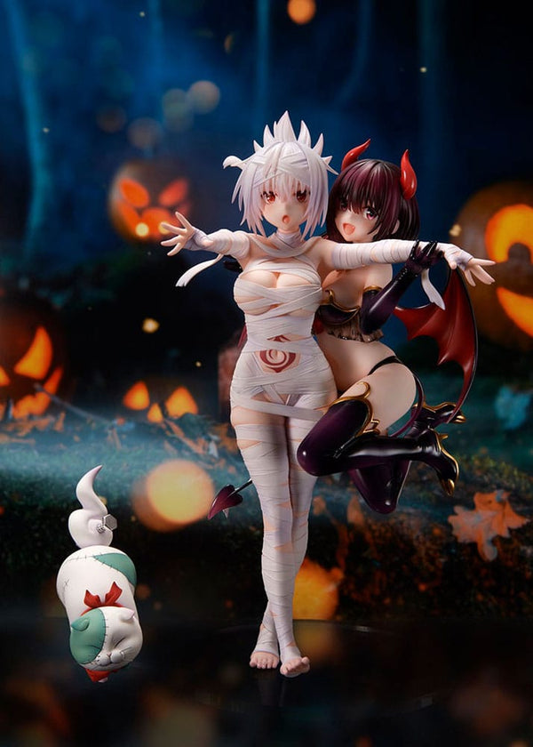 Ayakashi Triangle - Kanade Suzu, Kanade Suzu, Kazamaki Matsuri & Shirogane: Halloween Ver. - PVC figur