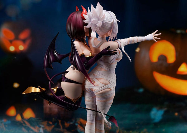 Ayakashi Triangle - Kanade Suzu, Kanade Suzu, Kazamaki Matsuri & Shirogane: Halloween Ver. - PVC figur