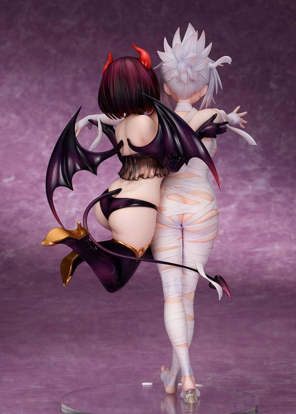 Ayakashi Triangle - Kanade Suzu, Kanade Suzu, Kazamaki Matsuri & Shirogane: Halloween Ver. - PVC figur