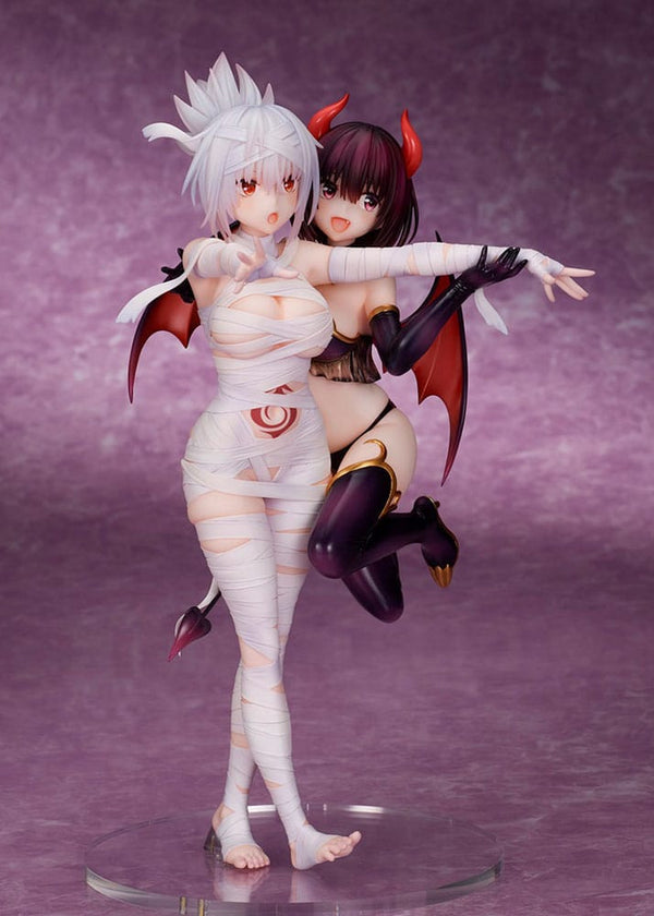 Ayakashi Triangle - Kanade Suzu, Kanade Suzu, Kazamaki Matsuri & Shirogane: Halloween Ver. - PVC figur