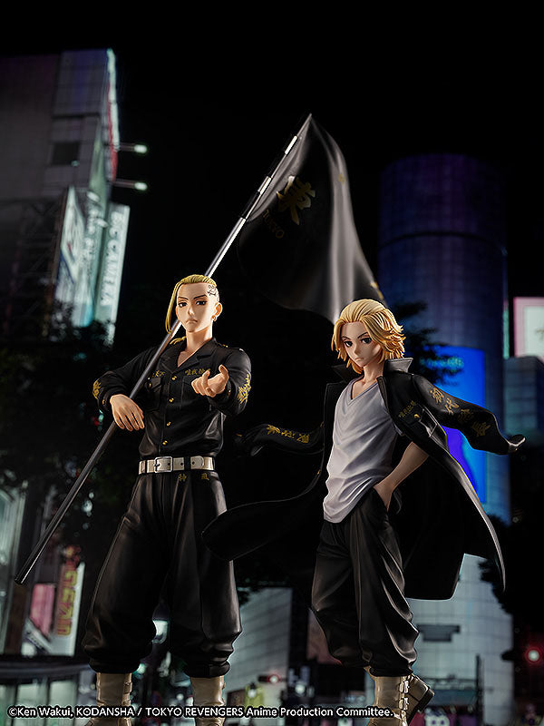Tokyo Revengers - Ken Ryuguji - PVC Statue & Ring Sæt 1/8 (Ring Størrelse 13) (Figur 30 cm)