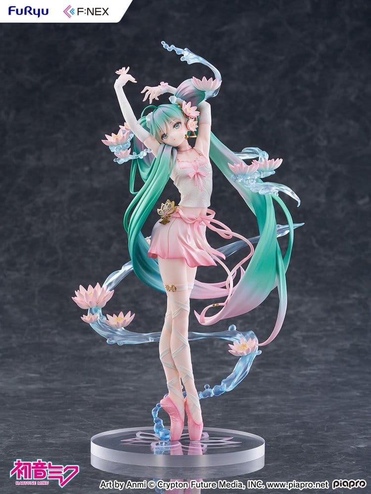 Hatsune Miku - Hatsune Miku: Water lily Ver. - F:NEX PVC Statue 1/7 (27 cm)