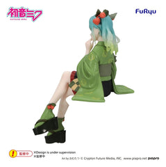 Hatsune Miku - Flower Fairy Winter Cherry Green Color Ver. - Nudelstopper PVC Figur (15 cm)