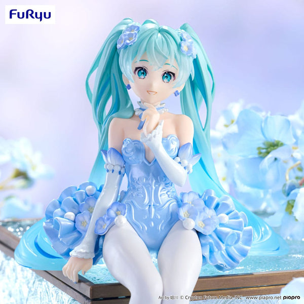 Vocaloid - Hatsune Miku: Flower Fairy Nemophila Pail Blue Color Ver. - PVC Statue (15 cm)