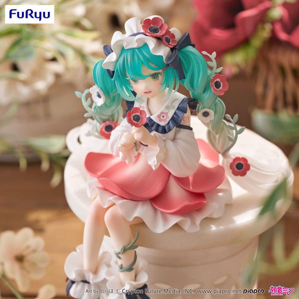Vocaloid - Hatsune Miku: Flower Fairy Anemone Ver. - Noodle Stopper PVC Statue (14 cm)