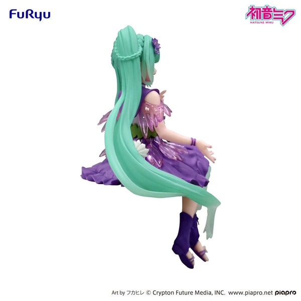 Vocaloid - Hatsune Miku: Flower Fairy Cosmos Purple Color Ver. - Noodle Stopper PVC Statue (14 cm)