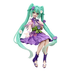 Vocaloid - Hatsune Miku: Flower Fairy Cosmos Purple Color Ver. - Noodle Stopper PVC Statue (14 cm)