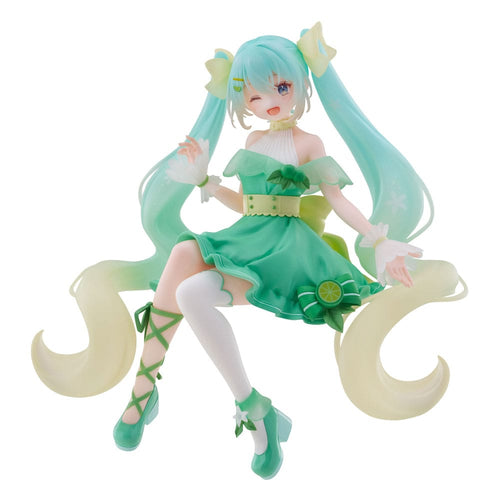 Vocaloid - Hatsune Miku: Lime Ver. - Noodle stopper PVC Statue (14 cm)