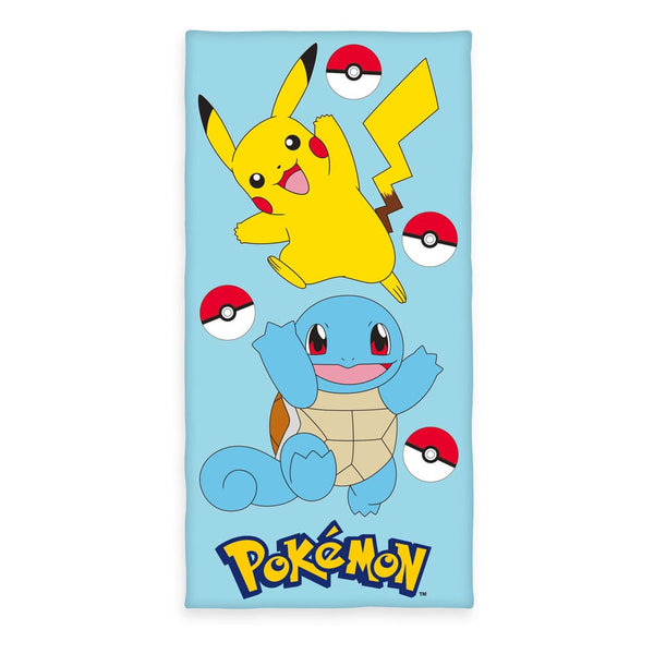 Pokemon - Pikachu & Squirtle - håndklæde (Forudbestilling)