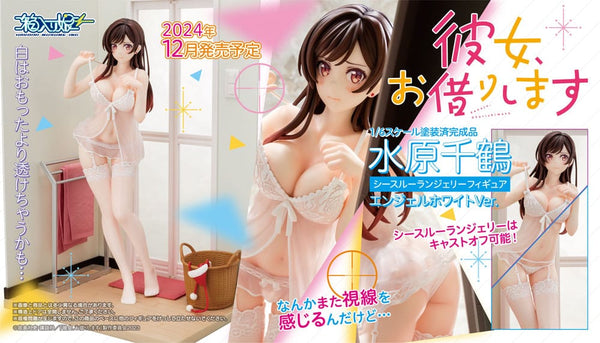 Rent A Girlfriend - Mizuhara Chizuru: See-through Lingerie angel whit ver. - 1/6 PVC figur