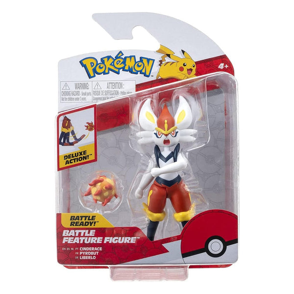 Pokemon - Cinderace: Pokémon Battle Feature - PVC Figur