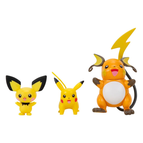 Pokemon -  Pichu, Pikachu & Raichu: Select Action - Poserbar Figur