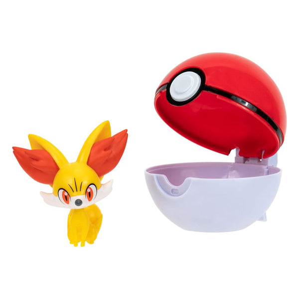 Pokemon -  Fennekin & Poké Ball: Clip 'N' Go Pokéball - PVC Figur
