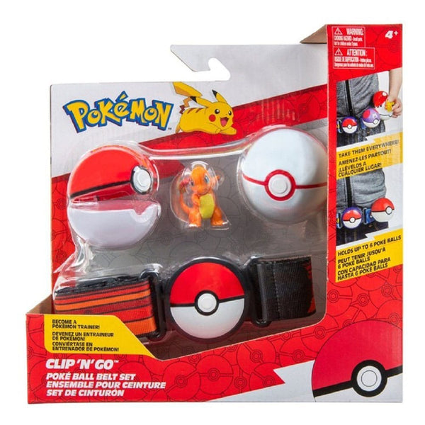 Pokemon - Poké Ball, Luxury Ball & Charmander: Clip 'N' Go Pokéball - PVC Figur